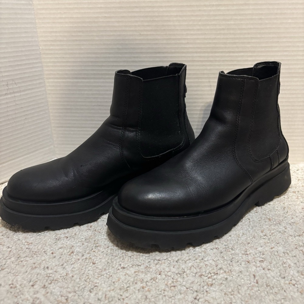 ALDO Black Chelsea Boots Women's Sz 10 Chunky Combat Punk EU 41 Water Resistant